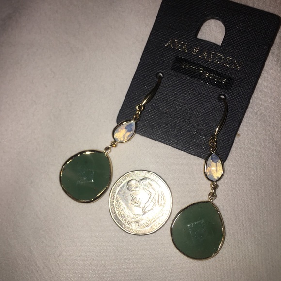 Saks Ava & Aiden Aventurine Earrings - Picture 9 of 10